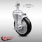 Service Caster 5 Inch SS Black Polyurethane Wheel Swivel 1/2 Inch Threaded Stem Caster with Brake SCC-SSTS20S514-PPUB-BLK-TLB-121315 - alternate 4